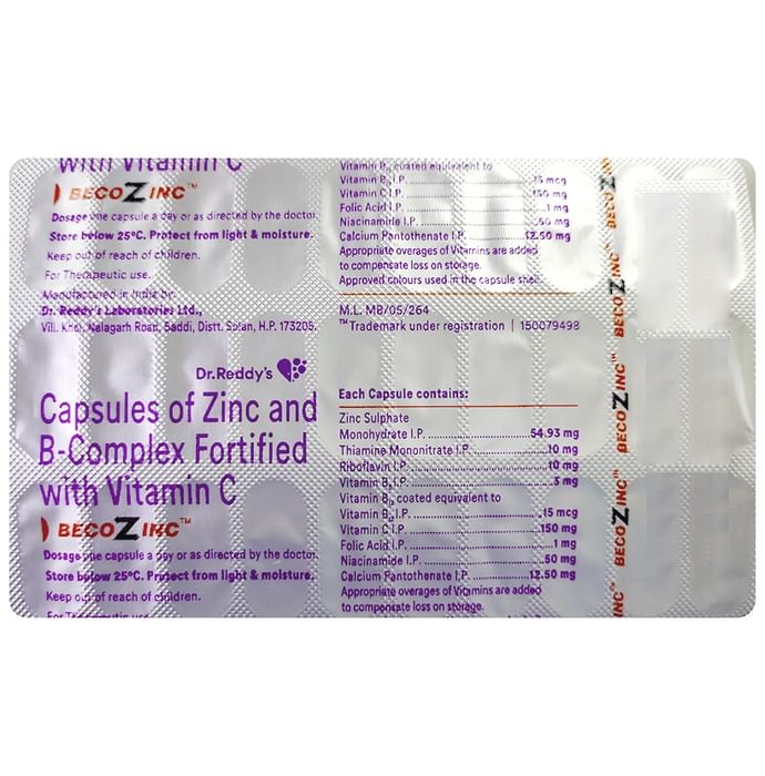 Becozinc Capsule Helps Overcome Vitamin & Mineral Deficiency, Boosts Immunity