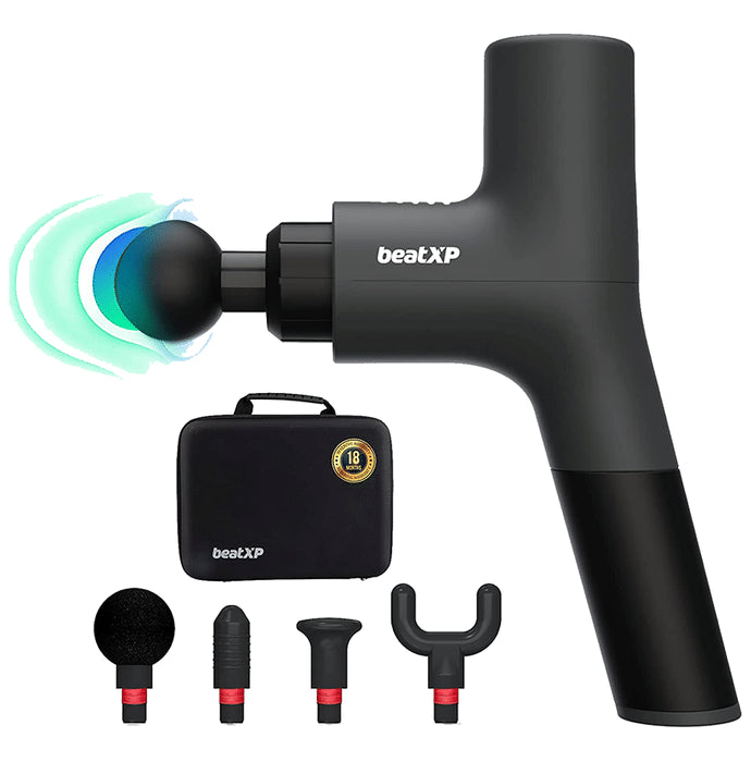 beatXP Bolt Prime Deep Tissue Massager Gun Charcoal Grey - Classic Derma