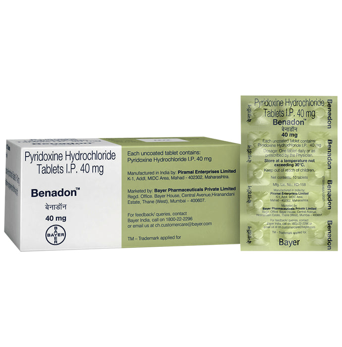 Benadon 40mg for Immunity, Mood Regulation & Protein Breakdown | Tablet