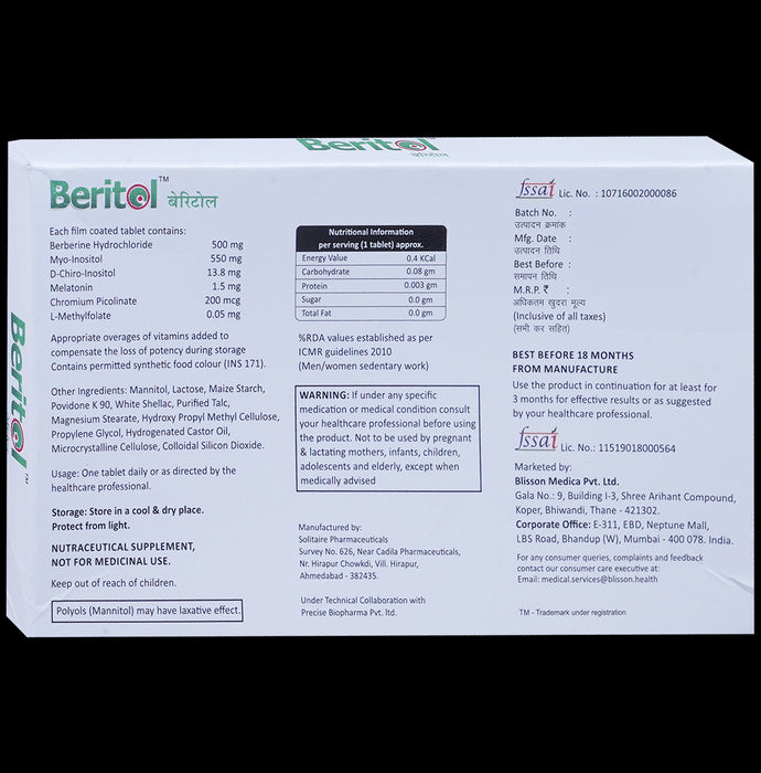 Beritol Tablet | Vitamin & Mineral Support