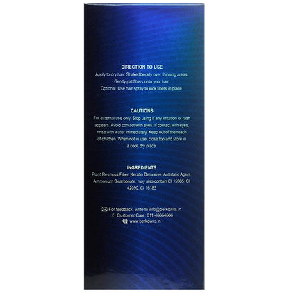 Berkowits Hair Thickening Fibers Black