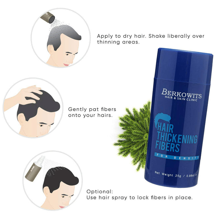 Berkowits Hair Thickening Fibers Black