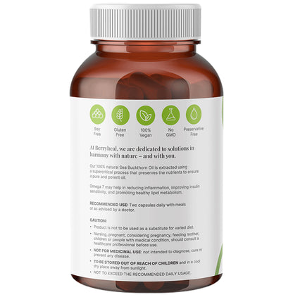 Berryheal Omega 3679 1000mg 30 Vegan Capsules (2) & Omega 7 Rich 1000mg 30 Vegan Softgels (2)