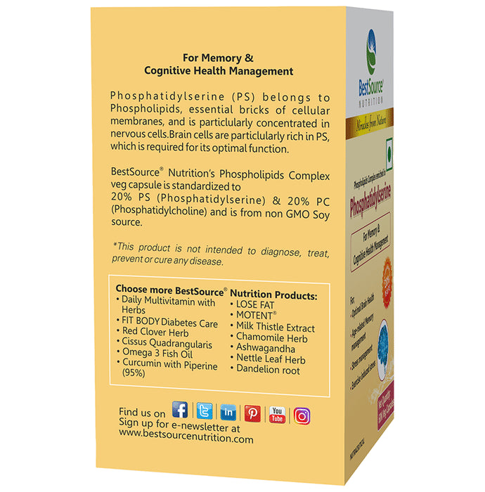 BestSource Nutrition Phosphatidylserine Capsule