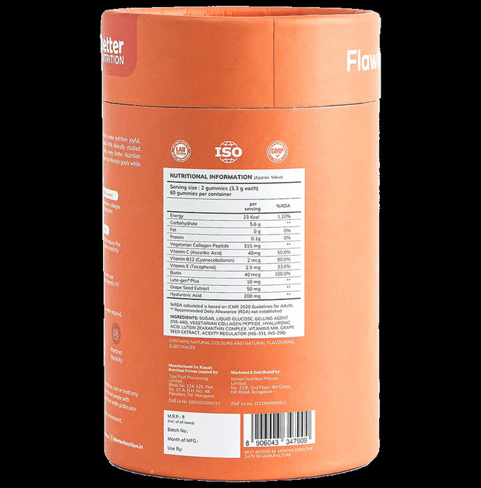 Better Nutrition Flawless Skin Gummies Orange