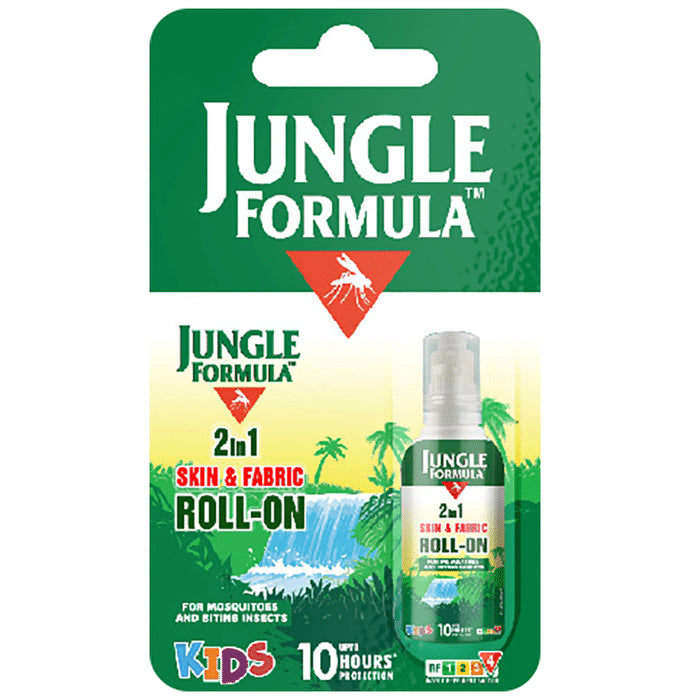 Jungle Formula Skin & Fabric 2 in 1 Kids Roll-On (10ml Each) - Classic Derma