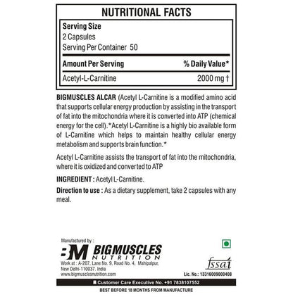 Big Muscles Alcar Capsule