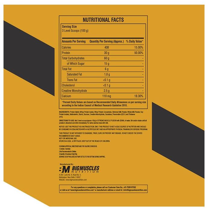 Big Muscles Xtreme Muscle Fusion Cookies & Cream