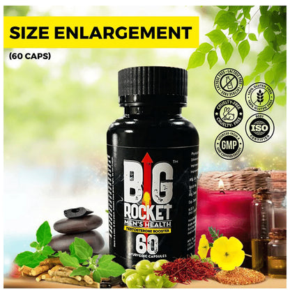 Big Rocket Man's Health Testosterone Booster Ayurvedic Capsule