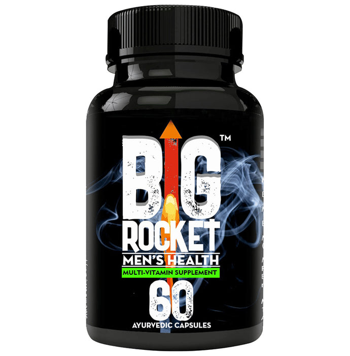 Big Rocket Men's Health Multi-Vitamin Supplement Ayurvedic Capsule - Classic Derma
