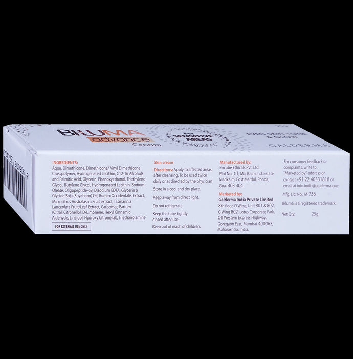 Biluma Advance Cream for Sensitive Areas | For Glow & Even Skin Tone