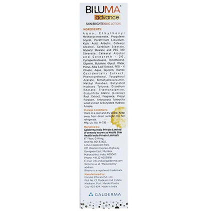 Biluma Advance Skin Brightening Body Lotion | For Even Tone & Skin Glow