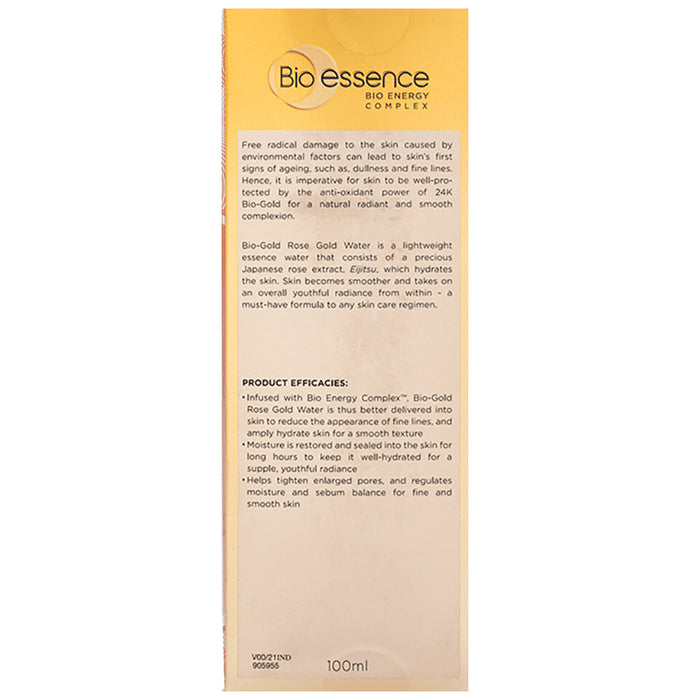 Bio essence Bio-Gold 24K Gold + Rose Rose Gold water