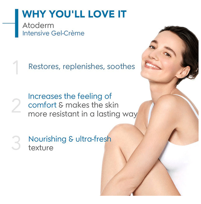 Bioderma Atoderm Intensive Gel | Ultra Soothing Cooling Care | For Very Dry, Irritated to Atopic Sensitive Skin