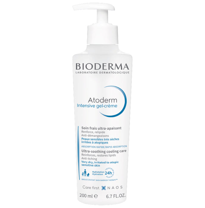 Bioderma Atoderm Intensive Gel | Ultra Soothing Cooling Care | For Very Dry, Irritated to Atopic Sensitive Skin - Classic Derma