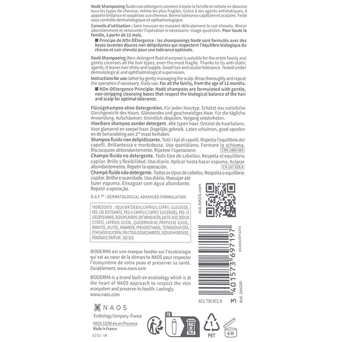 Bioderma Node Shampooing Non Detergent Fluid Shampoo