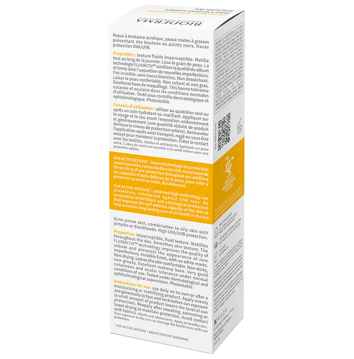 Bioderma Photoderm AKN Mat Sunscreen SPF 30 PA++++ | For Acne Prone Skin