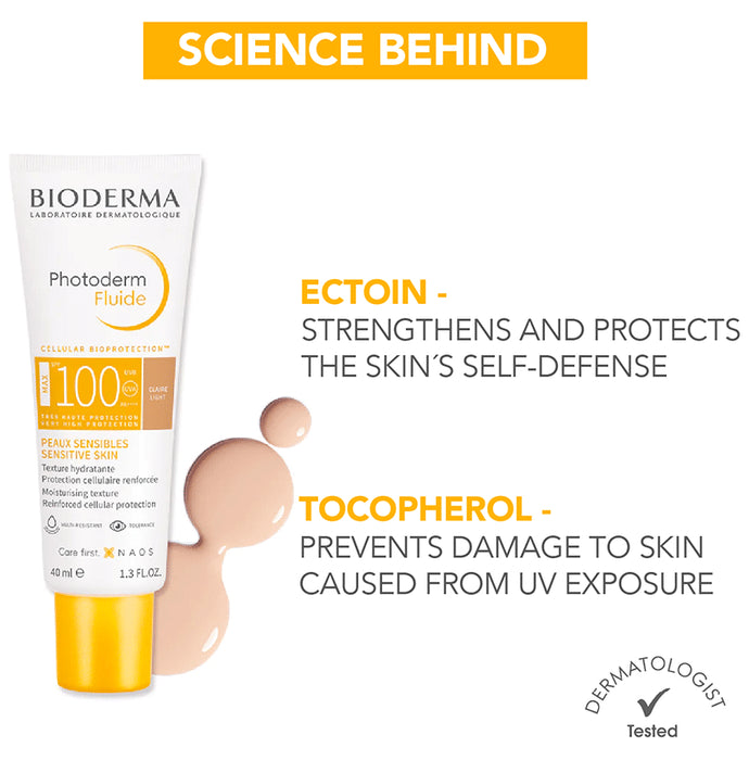 Bioderma Photoderm Fluide Max SPF 100 | High UVA/UVB Protection | For Sensitive Skin