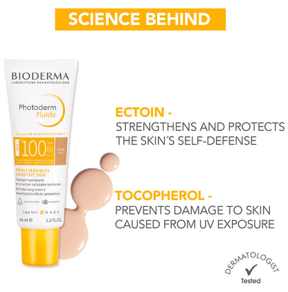 Bioderma Photoderm Fluide Max SPF 100 | High UVA/UVB Protection | For Sensitive Skin