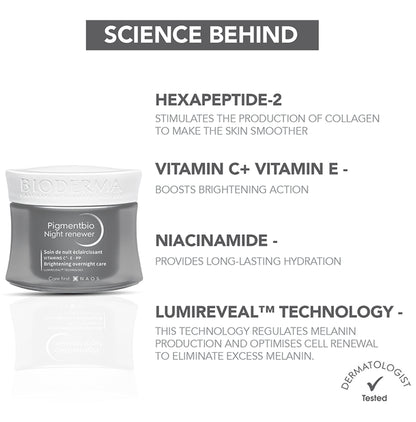 Bioderma Pigmentbio Night Renewer Cream | For Dark Spots
