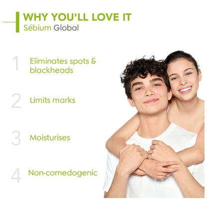 Bioderma Sebium Global Intense Purifying Cream | For Combination to Acne Prone Skin