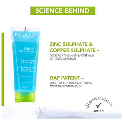 Bioderma Sebium Moussant Purifying Cleansing Foaming Gel