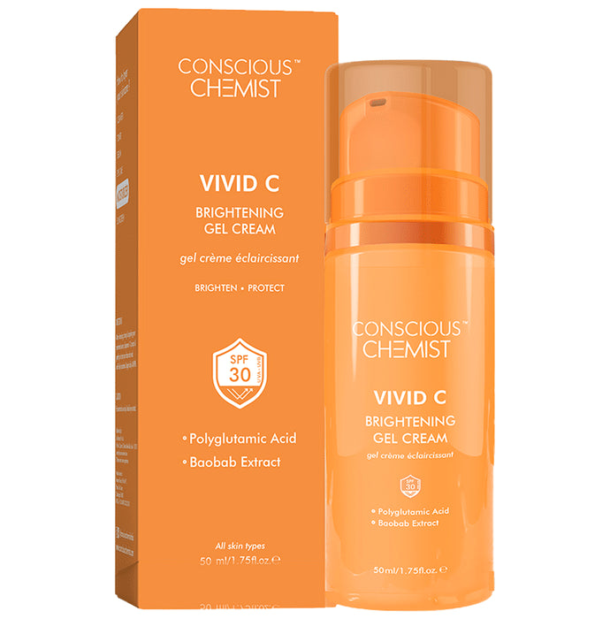 Conscious Chemist Vivid Vitamin C Brightening & Firming Lightweight Gel Moisturiser - Classic Derma