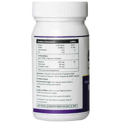 Biophilia Bio-Ubqr | With Resveratrol & D-aspartic Acid for Energy, Stamina & Heart Health | Capsule