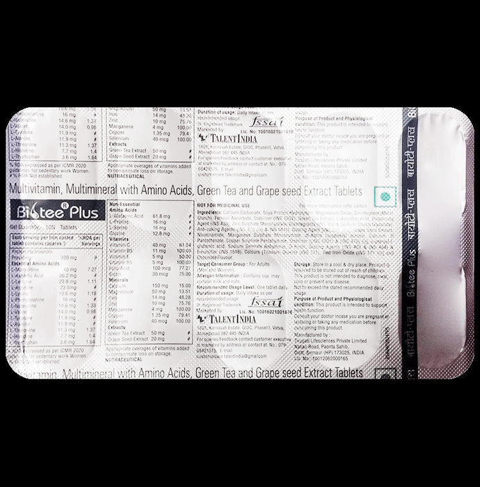 Biotee Plus Tablet - Classic Derma