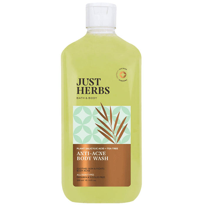 Just Herbs Plant Salicylic Acid + Tea Tree Anti-Acne Body Wash - Classic Derma