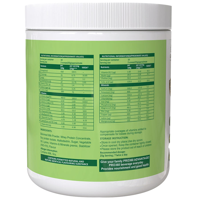 Pro360 Weight Gainer Protein with Lysine, Vitamins & Minerals | Flavour Powder Banana