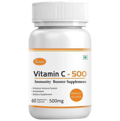 Bioven Vitamin C 500mg Vegetarian Capsule - Classic Derma