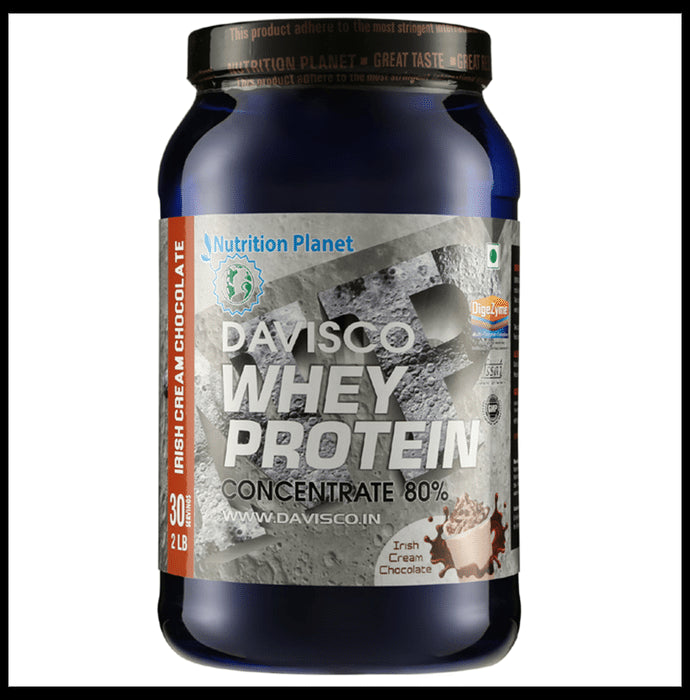 Nutrition Planet Davisco Whey Protein Concentrate 80% Powder Irish Cream Chocolate - Classic Derma