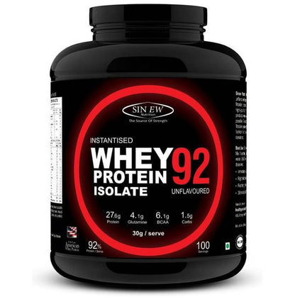 Sinew Nutrition Instantised Whey Protein Isolate 92% Unflavoured - Classic Derma