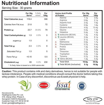 Sinew Nutrition Instantised Whey Protein Isolate 92% Unflavoured