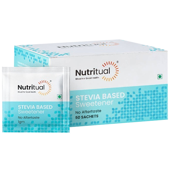 Nutritual Stevia Based Sweetener Sachet (50 Each) - Classic Derma