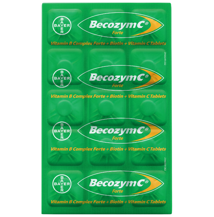 Becozym C Forte Tablet with Biotin, Vitamin C & B Complex