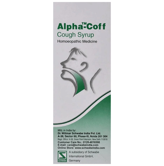 Dr Willmar Schwabe India Alpha-Coff Cough Syrup - Classic Derma