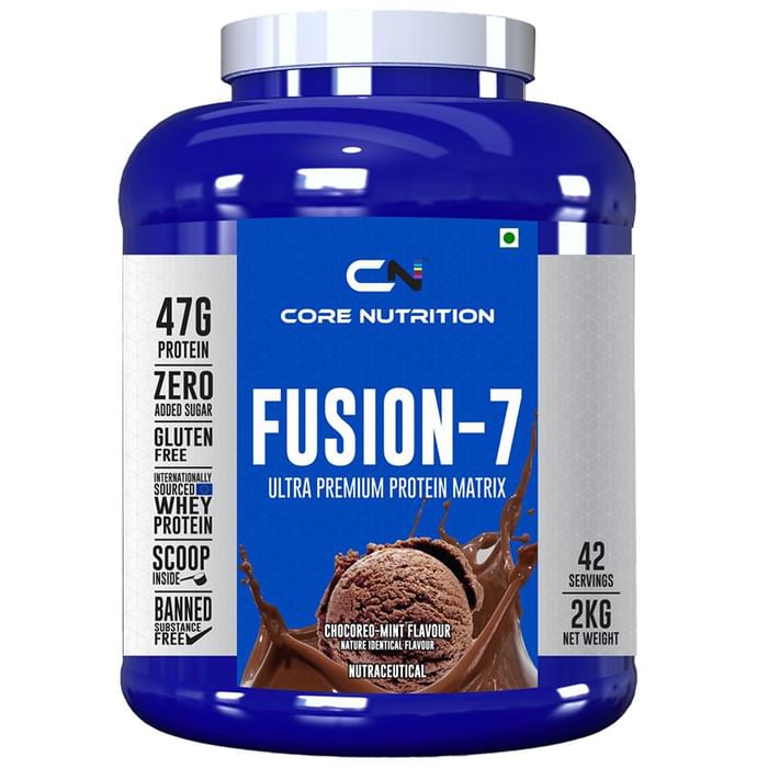 Core Nutrition Fusion 7 Ultra Premium Protein Matrix Powder Chocoreo-Mint - Classic Derma