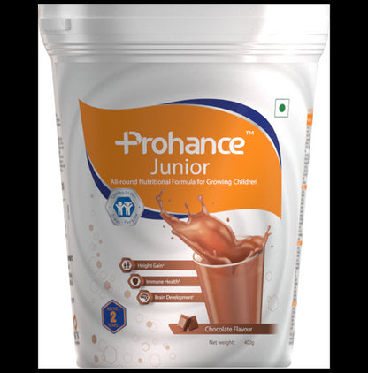 Prohance Junior Formula for Kids' Immunity, Growth & Brain Development | Flavour Chocolate - Classic Derma