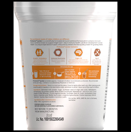 Prohance Junior Formula for Kids' Immunity, Growth & Brain Development | Flavour Chocolate