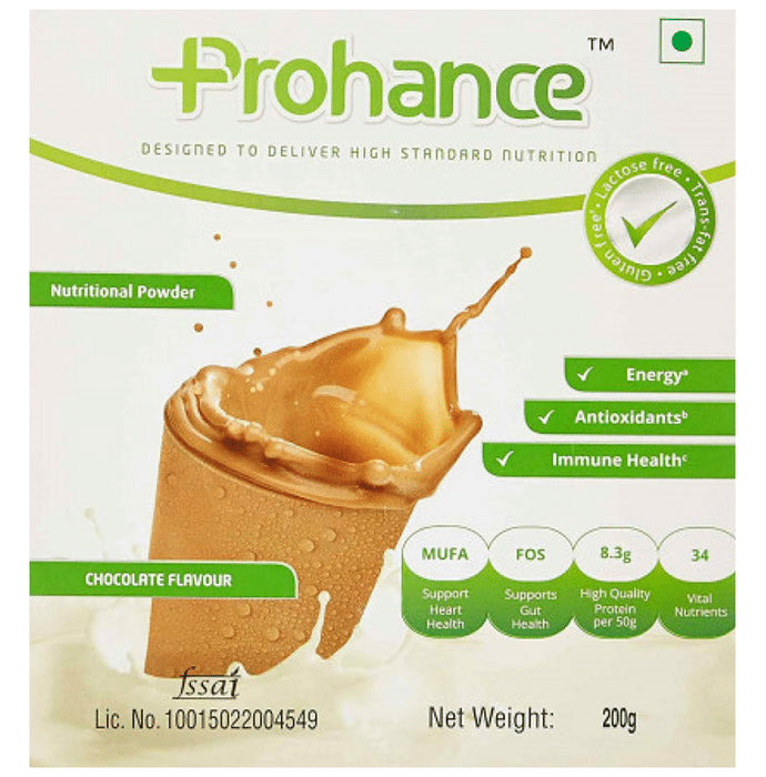 Prohance Protein Supplement | Powder for Energy, Immunity & Antioxidant Support | Flavour Chocolate - Classic Derma