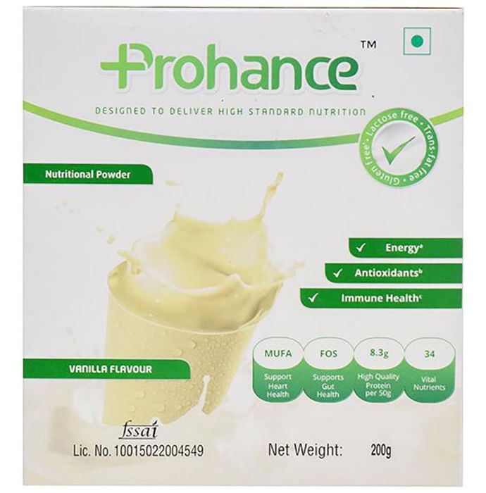 Prohance Protein Supplement | Powder for Energy, Immunity & Antioxidant Support | Flavour Vanilla - Classic Derma