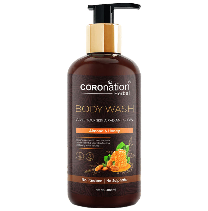 Coronation Herbal Almond & Honey Body Wash (300ml Each) - Classic Derma