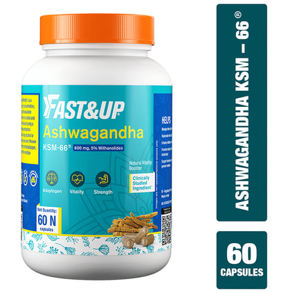 Fast&Up Ashwagandha KSM 66 Tablet | Natural Vitality Booster Capsule