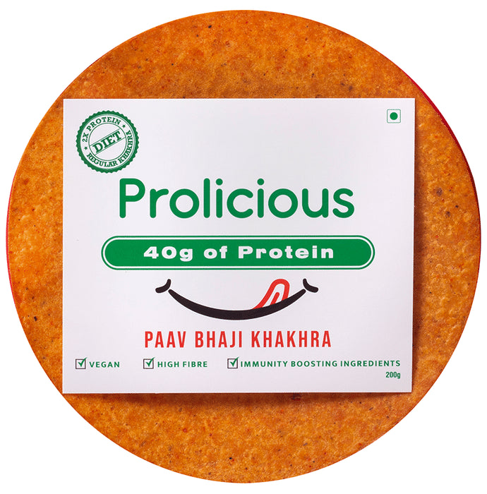 Prolicious Paav Bhaji Khakhra (200gm Each) - Classic Derma
