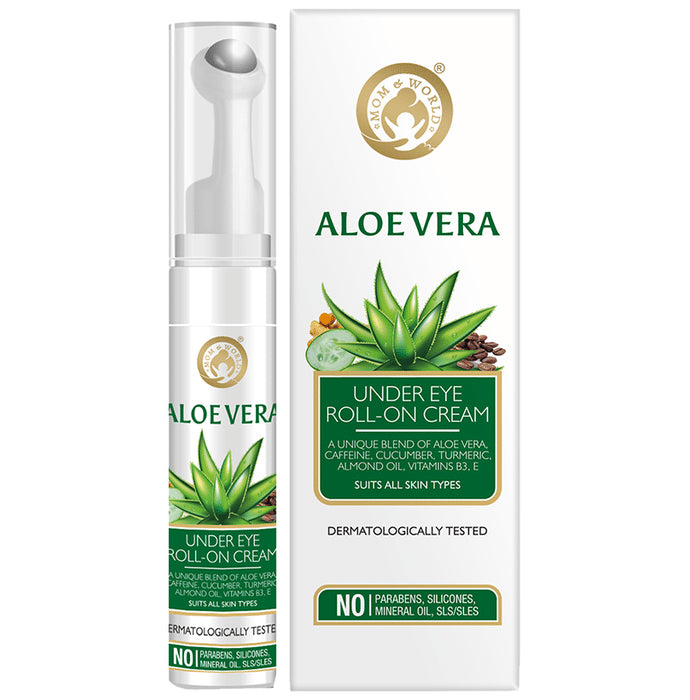 Mom & World Aloe Vera Under Eye Roll-On Cream - Classic Derma