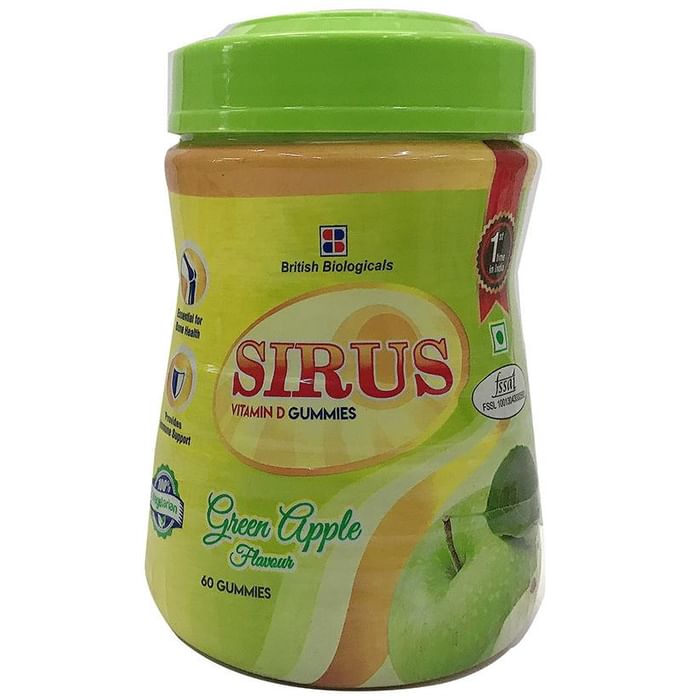 Sirus Vitamin D Gummy Green Apple - Classic Derma