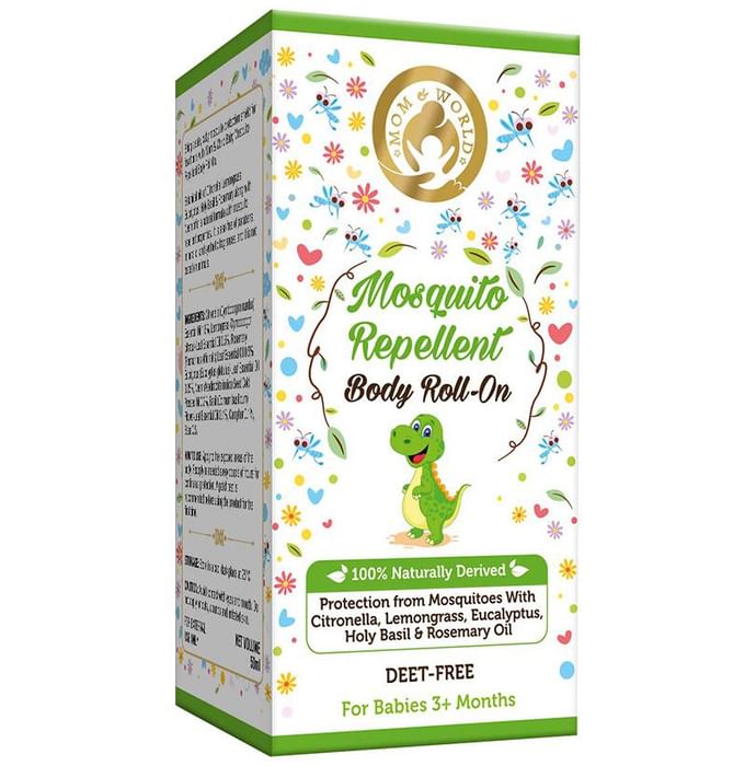 Mom & World Mosquito Repellent Body Roll-On - Classic Derma