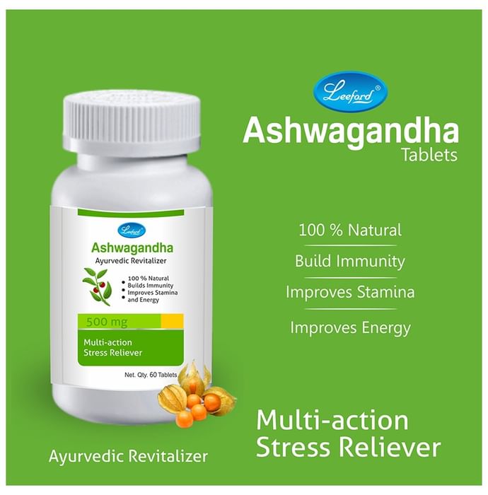 Leeford Ashwagandha Ayurvedic Tablet for Immunity, Stamina and Energy
